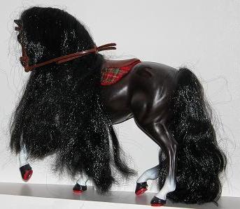 braunes Reitpferd