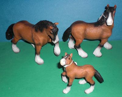 Shire Horse Familie 