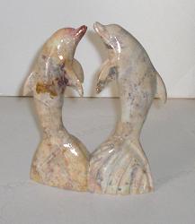 Delfine aus Speckstein
