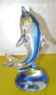 Delfin aus Glas