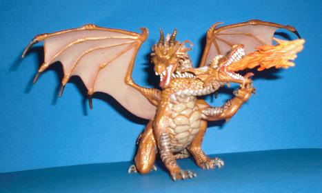 Zweiköpfiger, feuerspeiender Drache