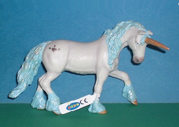 blaues Einhorn