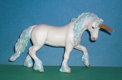 blaues Einhorn