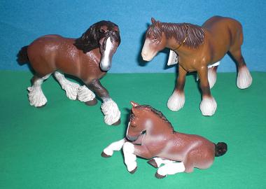 Shire Horse Familie 