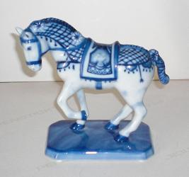 Porzellanpferd Delft