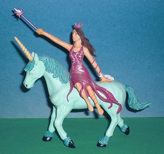 Elfe auf Einhorn