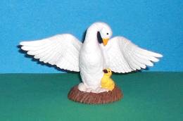 Gans mit Kücken