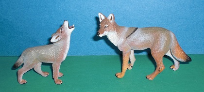 Koyote mit Baby