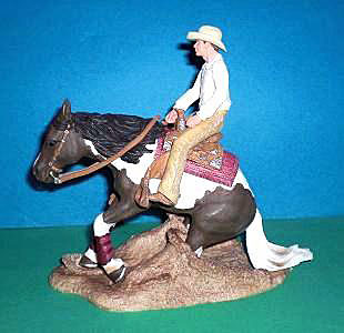 wilder Cowboy im Wüstensand