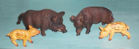 Wildschweinfamilie
