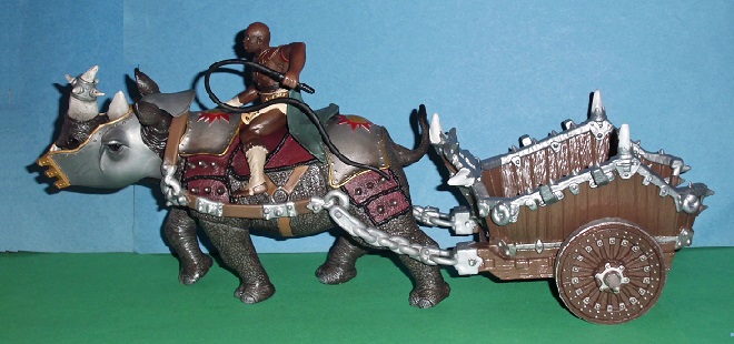 Gladiator mit Kampfnashorn