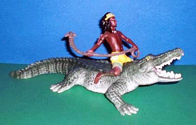 Kenjok mit Krokodil