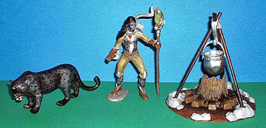 Noctis mit Panther und Feuerstelle