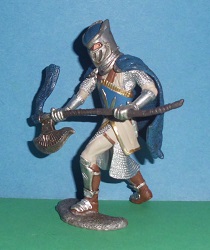 Fusssoldat mit Streitaxt der Greifritter