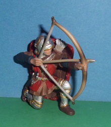 Ritter Bogenschütze rot mit Lilien