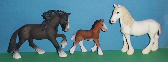 Shire Horse Familie